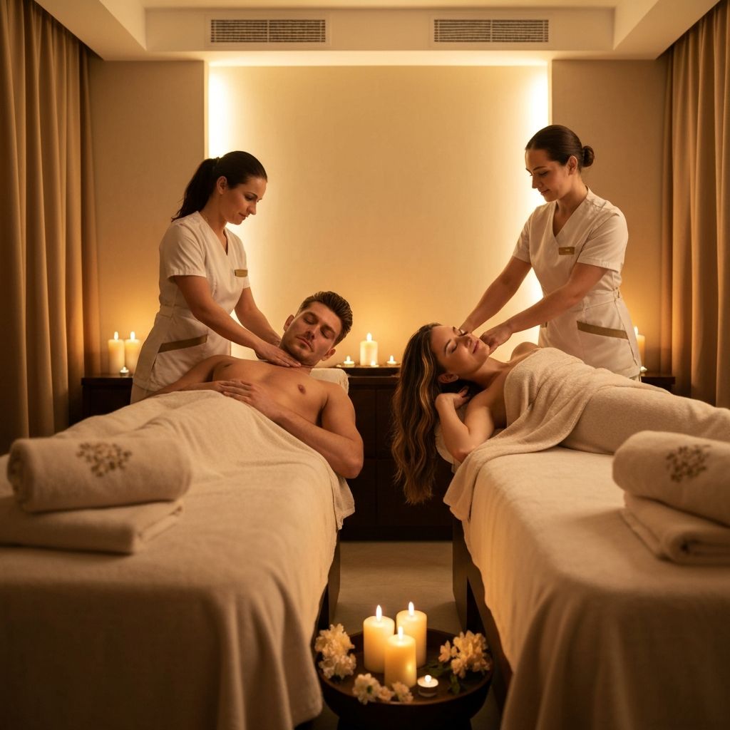 Couple spa therapy experience